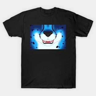 Blue Cheetah Face T-Shirt